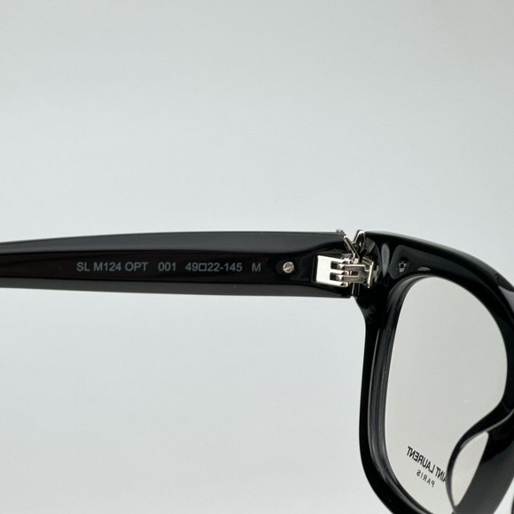 Saint Laurent SLM124 OPT 001 BRAND NEW Eyeglasses Black Cat Eye Unisex - Picture 11 of 12